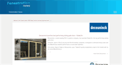 Desktop Screenshot of fenestrationnews.com